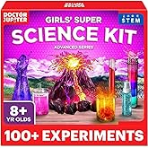 Doctor Jupiter Girls' Super Science Kit for Ages 8-12 Ideas for Girls 8,9,10+ Years Old | Chemistry Set, STEM Toy Kit with 100+ Experiments | Learning & Educational Projects