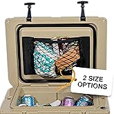 Cooler Net for Dry Storage and Organization - Compatible with YETI, RTIC, Ninja, Igloo, Coleman, Lifetime, Pelican Ice Chests - Works with Cooler Lights, Wheel Kits, RTIC Cooler Accessories, and More