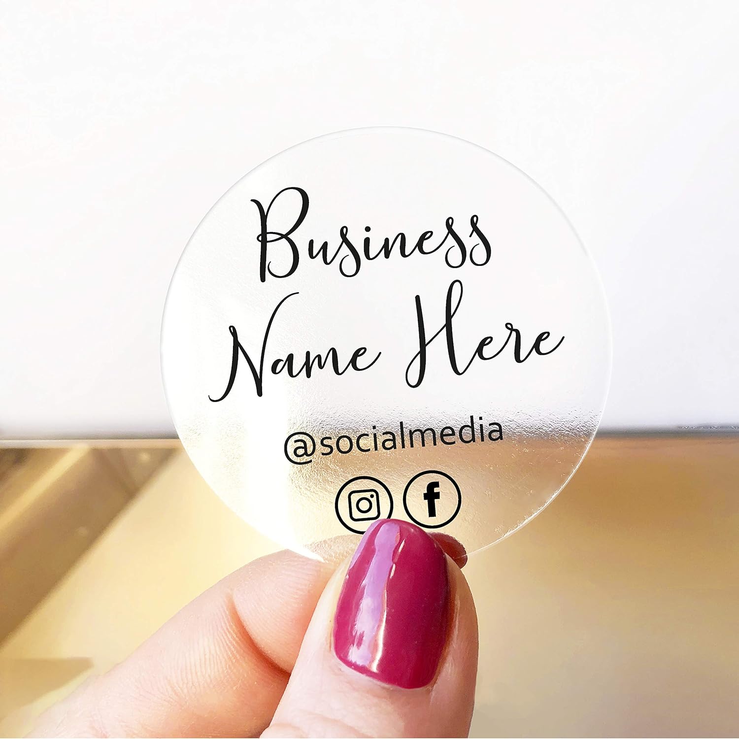 Custom Business Label Stickers, Personalized Business Labels, Logo