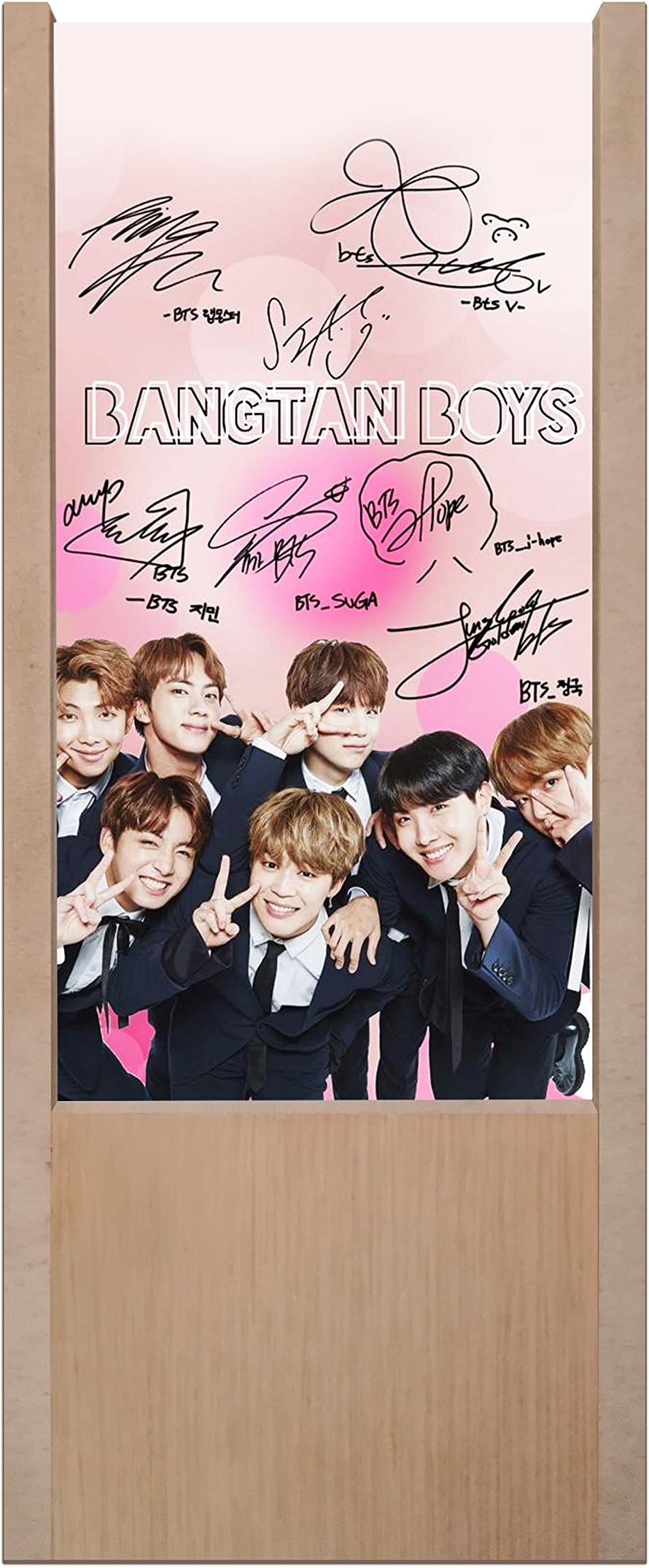 Wooden Table lamp BTS Bangtan Boys [Energy Class A++]