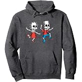 The Simpsons Lisa &amp; Bart Spooky Skeletons Halloween Pullover Hoodie