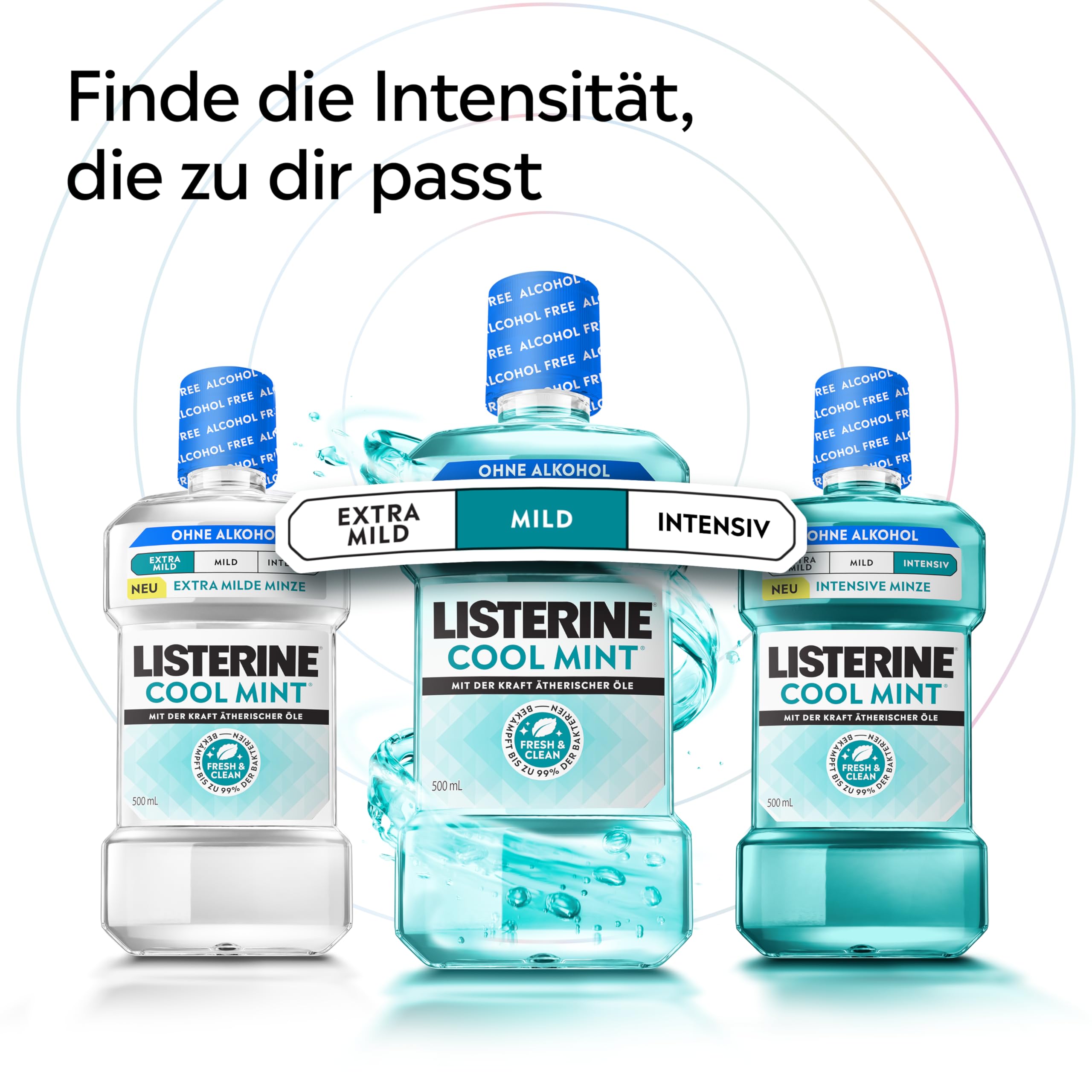 Listerine Cool Mint Mild Mundspülung Alkoholfrei, 500 ml 3