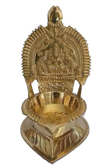 NAYAGI - THE PRINCES Brass Divine KAMAKSHI Amman VILAKKU - Medium Size