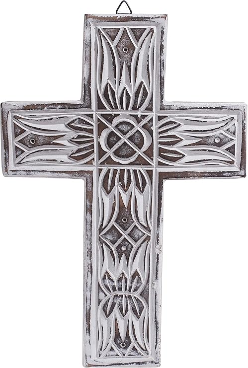 Amazon Com The Storeking Wooden Decorative Wall Cross French