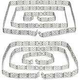Toymany 64PCS Mini Toys Fence for Farm Animals - Tiny Horse Corral Plastic Fencing for Farm Barn Paddock Horses Figurines for Kids Toddlers