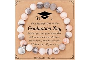 HGDEER 2024 Natural Stone Graduation Gifts for Women/Girls with Gift Message Card, Suitable As a Gifts for Sister Friend Daughter Granddaughter Niece