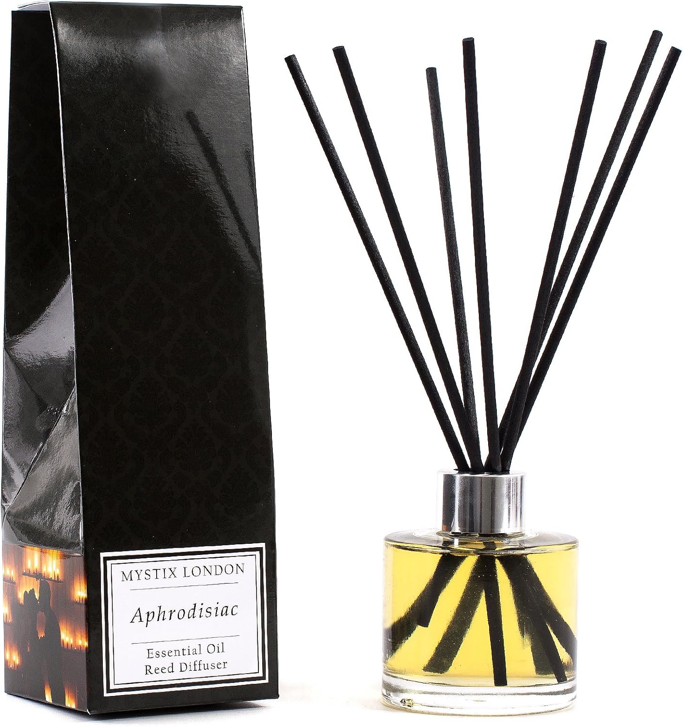 Mystix London Essential Oil Reed Diffuser, Clear, 100ml