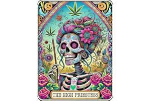 TIWABB Skull Stamped Cross Stitch Kits - Female Skeleton Counted Cross Stitch Kits for Beginners Adults Needlepoint Cross-Stitch Patterns Dimensions Needlecrafts Embroidery Kits Arts and Crafts 12x16 inch