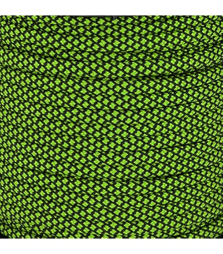 Neon Green 550 Paracord Parachute Cord 100% Nylon 16ft. Made in America