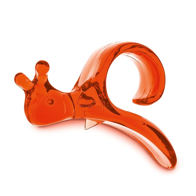 Koziol 3727509 Orangenschäler Emma, Kunststoff, Transparent Orange, 8 x 1,7 x 4,5 cm, 1 Einheiten