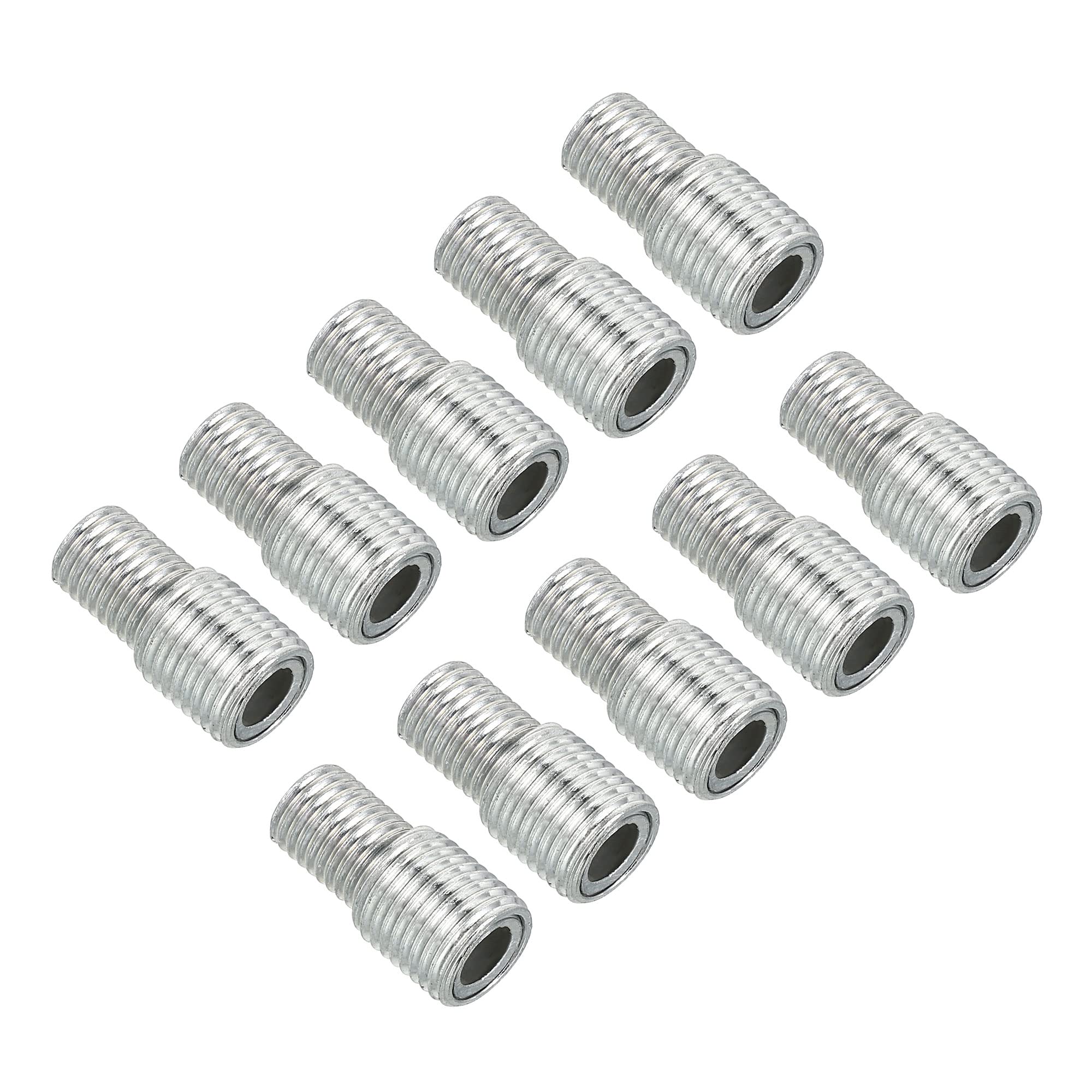 PATIKIL M10 to M8 Reducing Screw, 10 Pack 20mm Long External Thread Adapter Reducer Convert Joint Hardware Double Male Thread Bolts