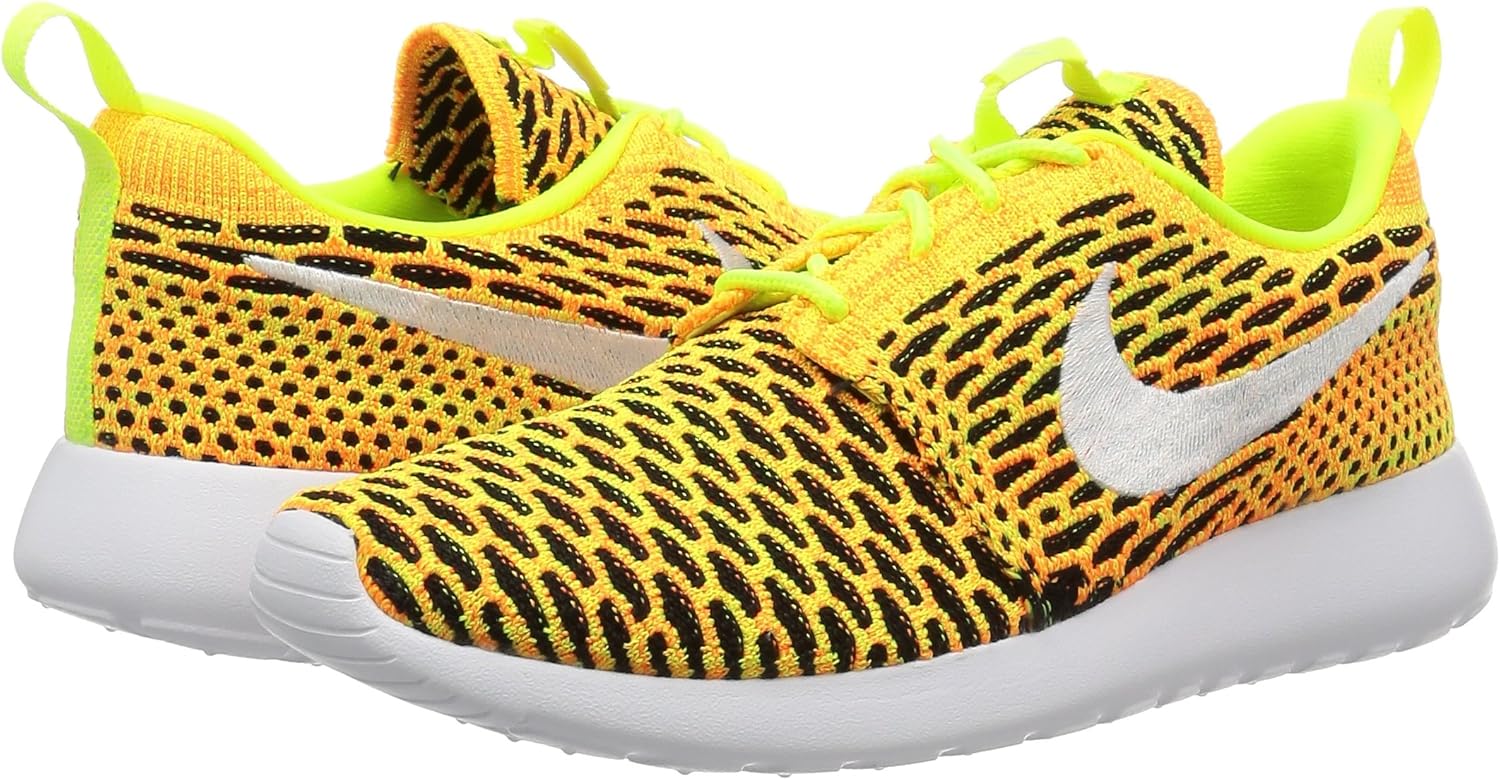 yellow nike running shoes