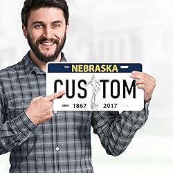Custom Nebraska License Plate, Personalized License
