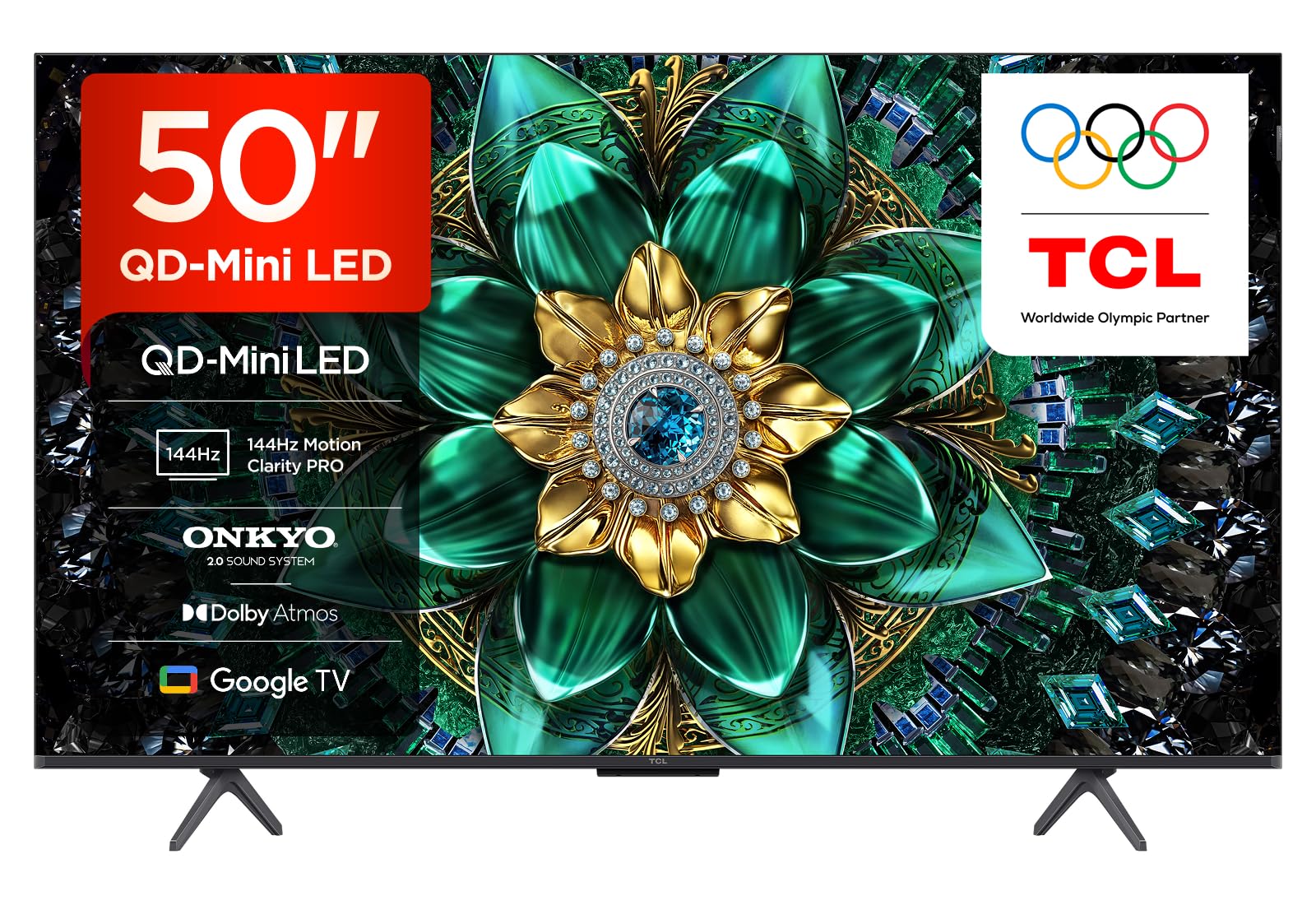 TCL 50Q6C-UK QD-Mini LED TV, 4K HDR Prem...