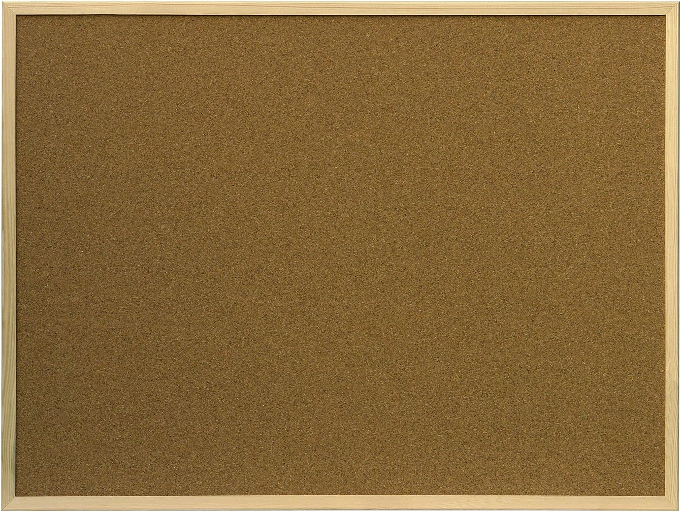 Natural Cork Noticeboard with Pine Frame, 60 x 120 cm, Pack of 1.