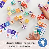 Melissa & Doug Ms. Rachel Wooden Learning Blocks 26 Letters Numbers Cards 18m+ view 5