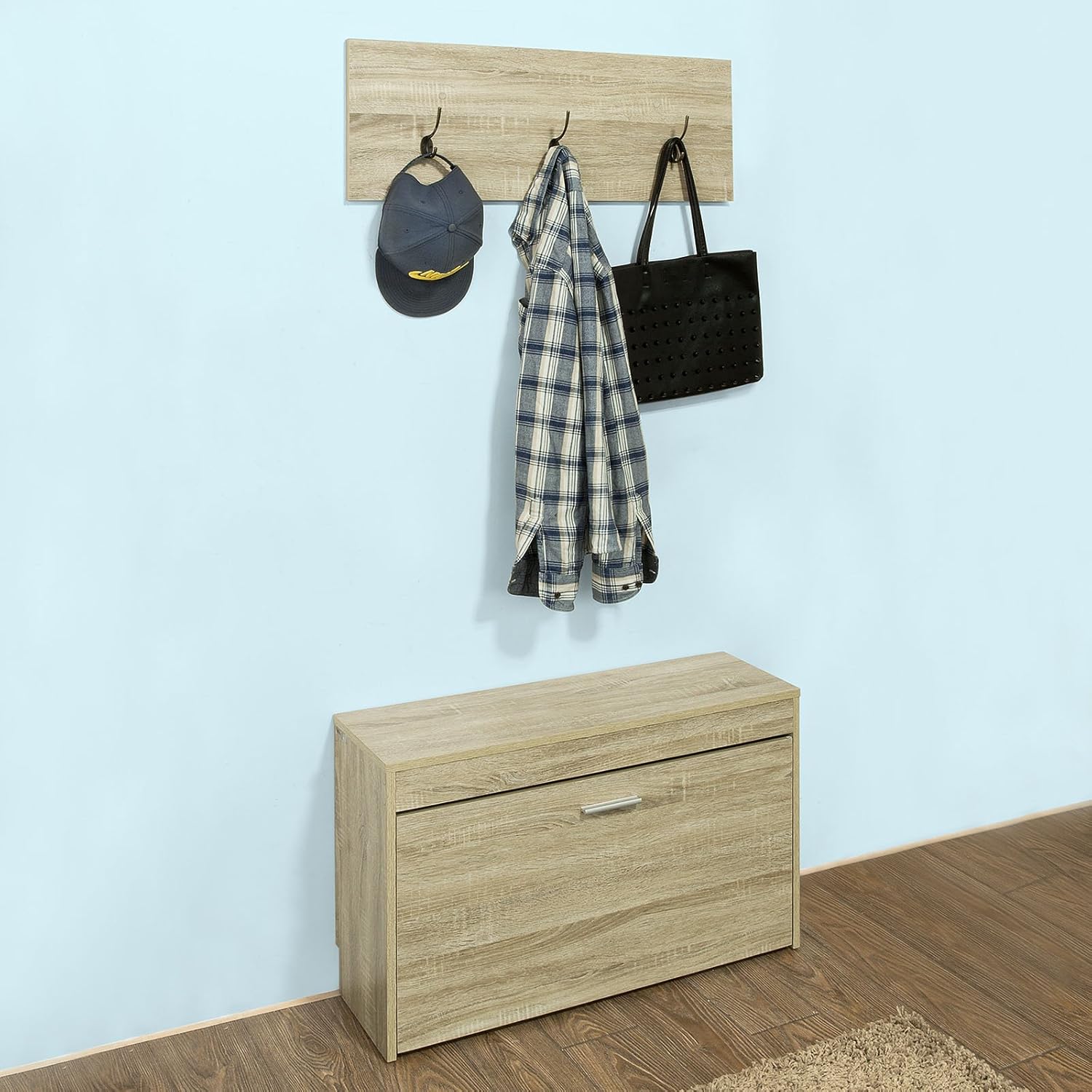 Mueble zapatero y perchero | Percheros de pared, percheros de pie...