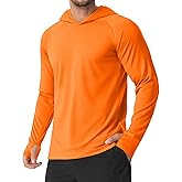 MAGCOMSEN Mens Sun Shirts UPF 50+ Long Sleeve Lightweight Hoodie Quick Dry Performance Workout Hiking Athletic Shirt