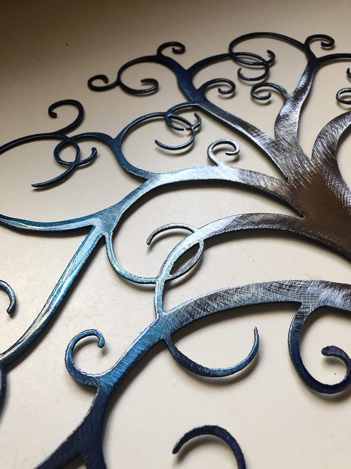 tree of life outdoor wall art on Amazon Com Swirled Tree Of Life Metal Wall Art Handmade