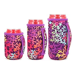 AJLTPA 3 Pack Reusable Neoprene Insulated Can