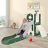 Virubi 5 in 1 Toddler Slide Playset, Climbing Toys