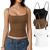 TRENLIVER Womens 3 Pack Camisole Tank Tops Adjustable Spaghetti Straps Sleeveless Cami Sexy Going Out Top Y2k 2026