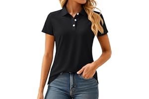 MAGCOMSEN Women's Polos Golf Shirts Short Sleeve UPF 50+ Collared Shirt Quick Dry Tennis Work Athletic Tops