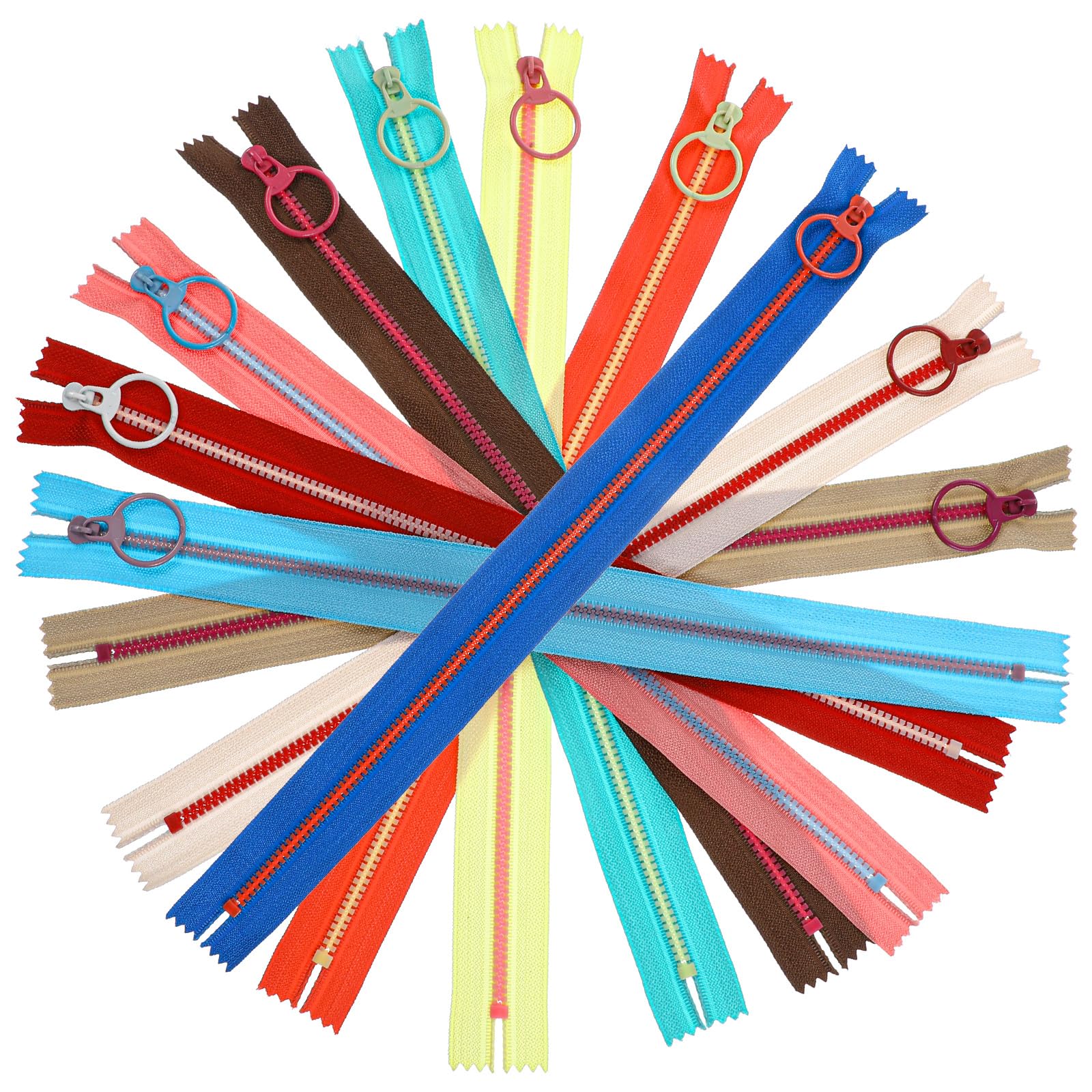 Photo 1 of 10 Pcs Zippers for Sewing, Resin Zippers with #3 Lifting, 12 Inch Sewing Zipper Bulk for DIY Tailor Sewing Craft Bags Purses Garment Clothing (Colorful)