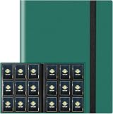 TiopLior Trading Card Binder 360 Pockets 20 Pages Green Polypropylene