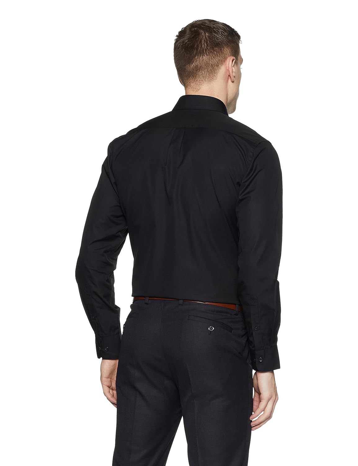 arrow men's plain regular fit formal shirt