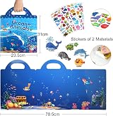 ASTARON Reusable 3D Puffy Ocean Animals Sticker Book 88 pcs Kids view 2