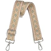 LVYOUME Crossbody Straps for Purses Silver Hardware Purse Strap Wide Shoulder Strap