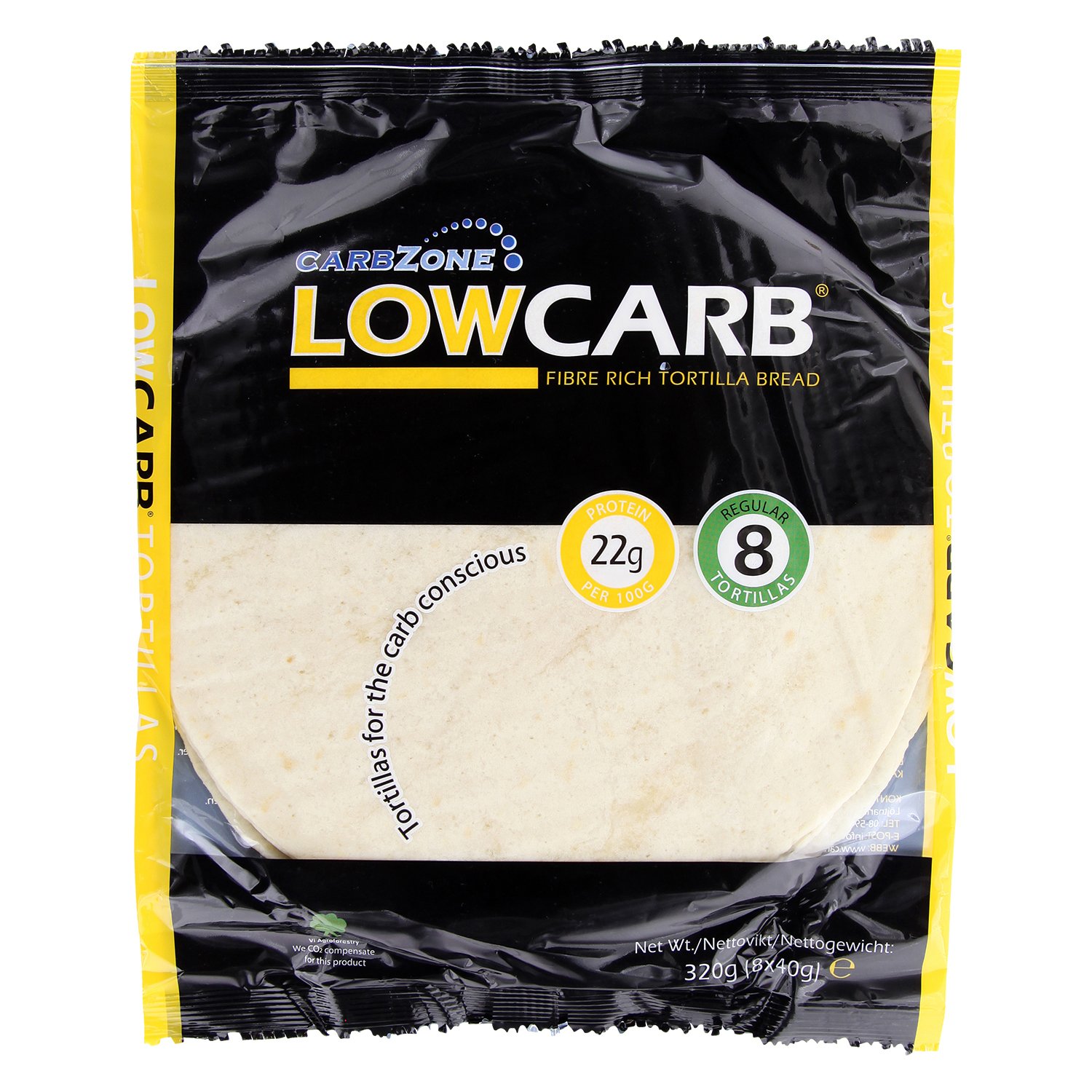 CarbZone Small Low Carb Tortillas (Pack of 2)