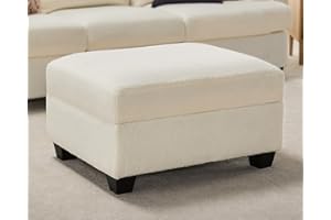 VanAcc Sofa, Comfy Sofa Couch with Extra Deep Seats, Modern Sofa- Ottoman Sofa, Couch for Living Room Apartment Lounge, Offwhite Bouclé