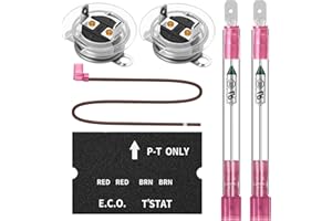 VORIGY RV Water Heater Thermal Cutoff Kit - ECO Thermostat Assembly - Compatible with Atwood 91447 93866 Models # GCH6-4E GCH6-6E G6A-7E G6A-8E GC6AA-9E GCH10A-2E G610-3E GH610-3E XT Series (2 Pcs)