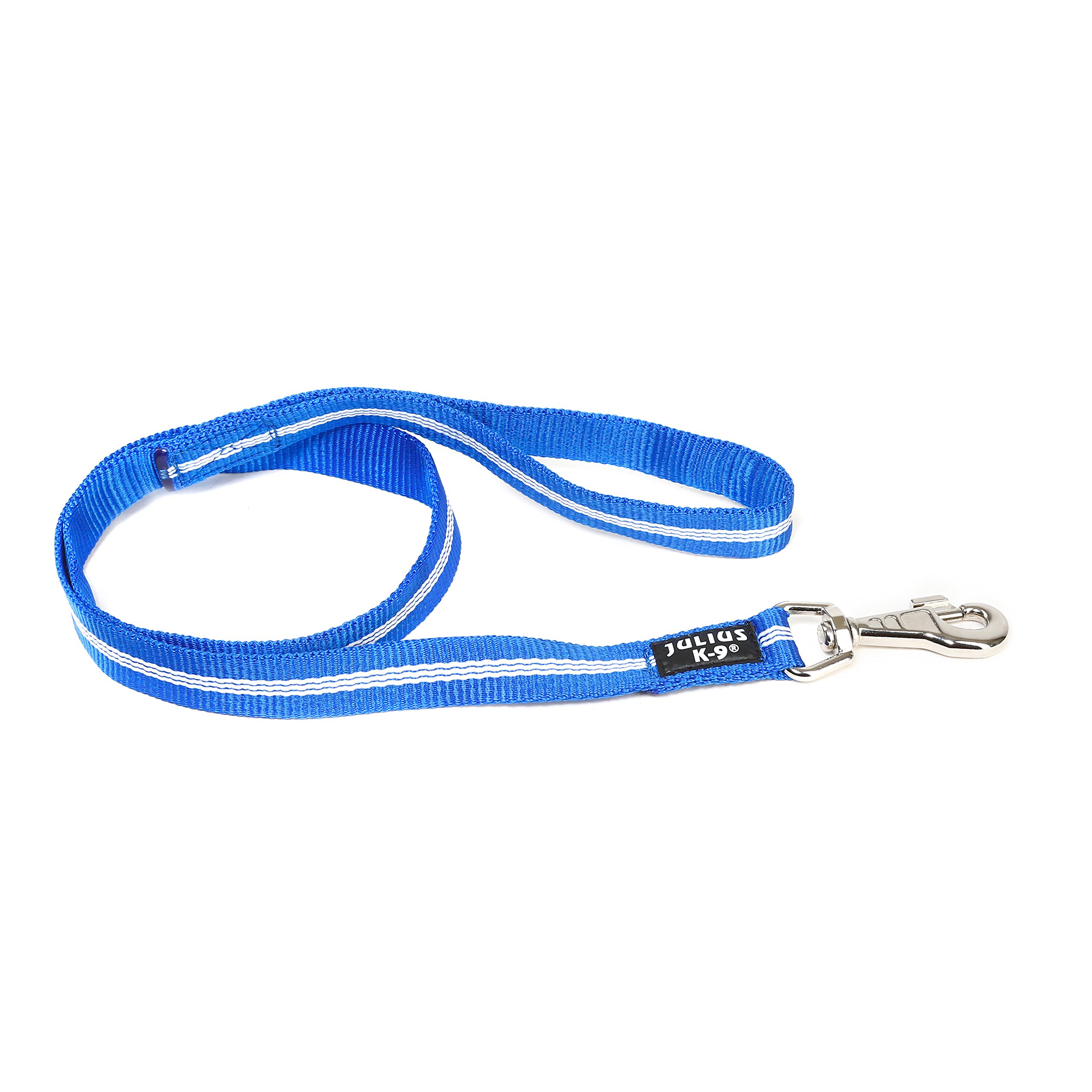 IDC Tubular Webbing Leash with Handle, 25 mm x 1 m, Blue