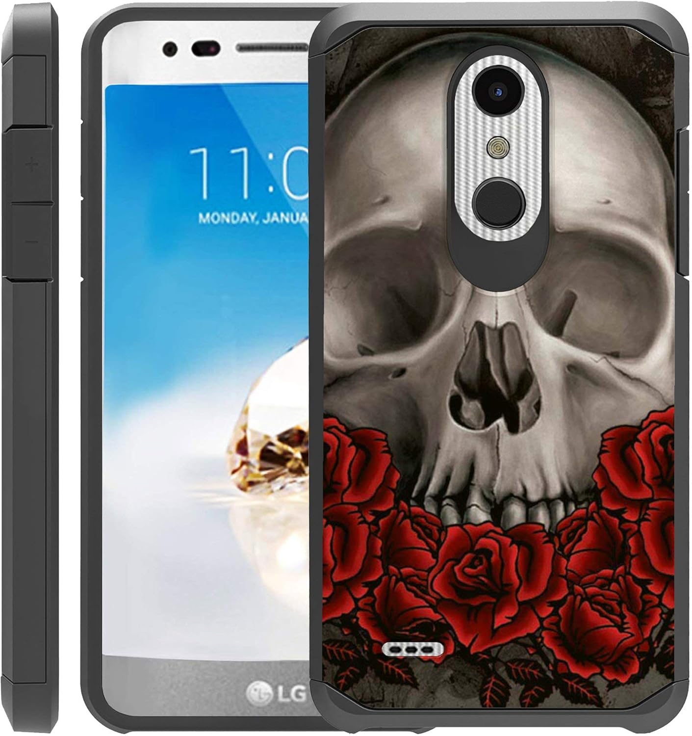 Best lg k30 black and red case