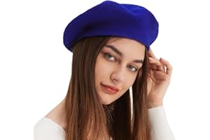 VOILIPEX Wool Beret Hat French Beret Cap Winter Artist Painter Hat Solid Color for Women