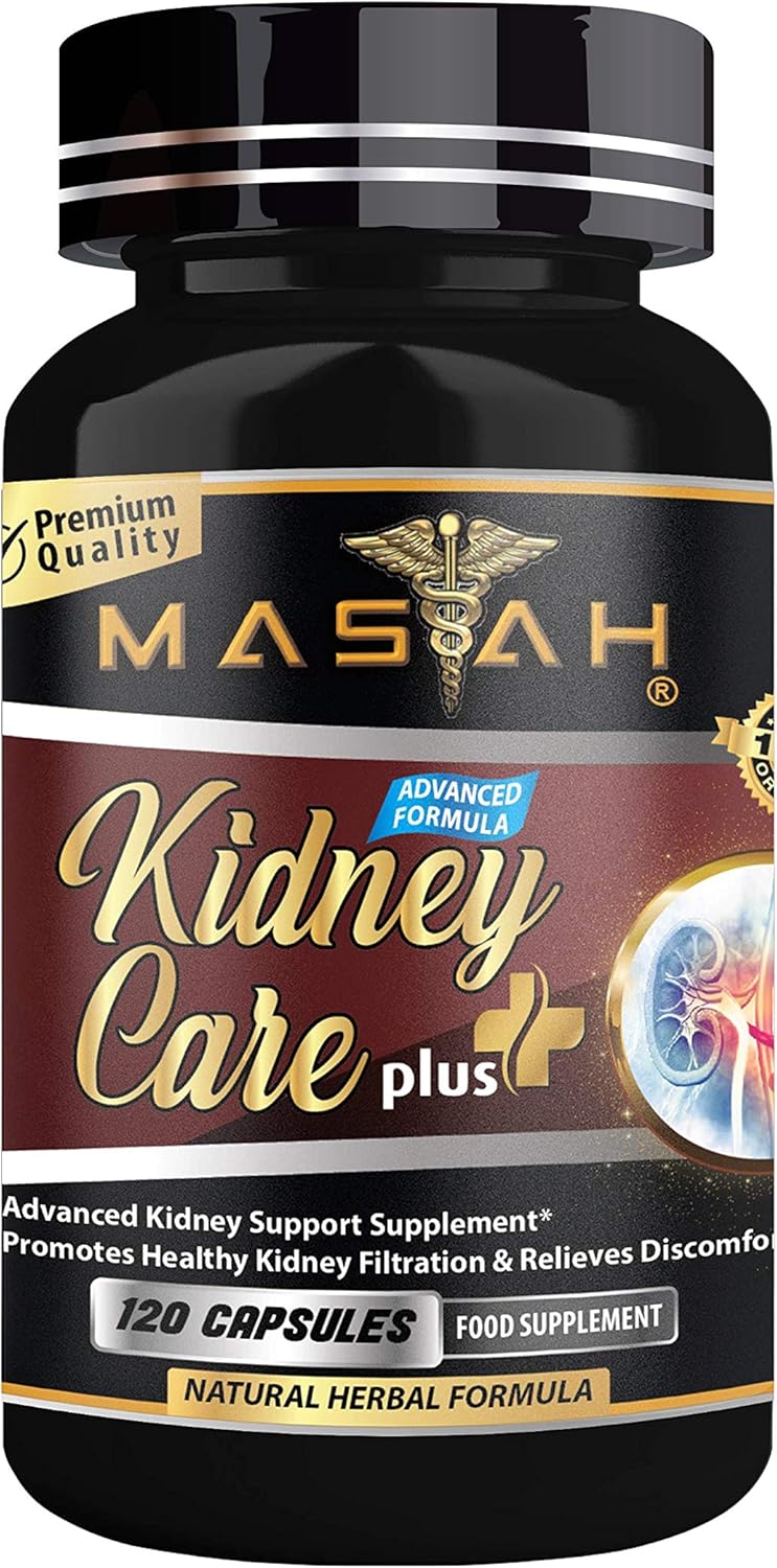 MASIAH Kidney Care Plus 120 Capsules Kidney & Urinary Tract Detox & Support Supplements