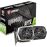 MSI GAMING GeForce RTX 2070 8GB GDRR6 256-bit HDMI/DP/USB Ray Tracing Turing Architecture HDCP Graphics Card (RTX 2070 ARMOR 8G), 1620 MHz