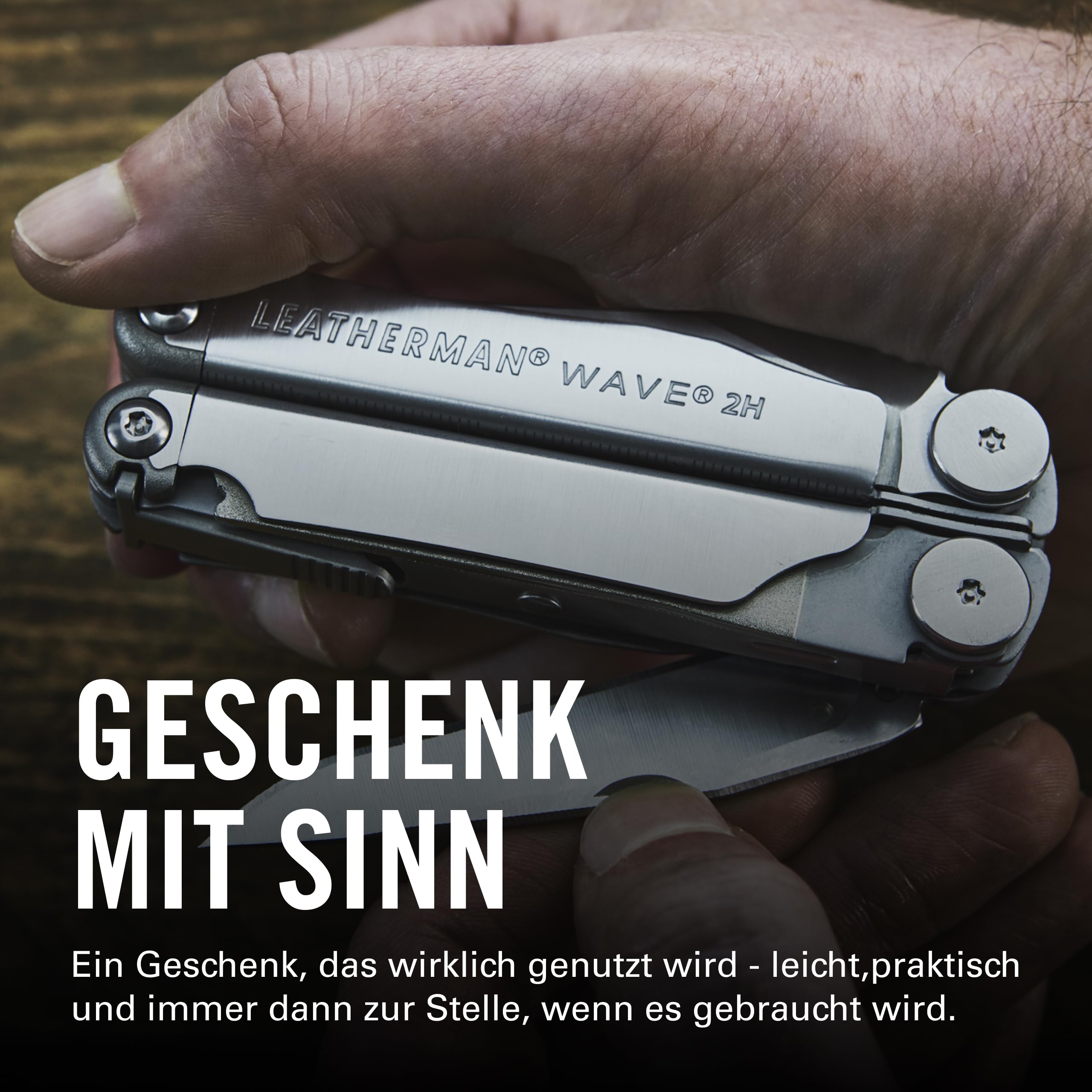 Leatherman 2H Wave+ Multi-Tool - 18-in-1 Hochleistungs-Edelstahlwerkzeug mit Klingen, Zangen und Drahtschneidern - Camping Zubehör - Edelstahl 6