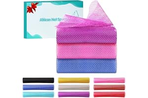Ufacai 3 Pieces African Net Sponge, African Exfoliating Net,African Net Sponge Authentic,exfoliating Body Scrubber,African Bath Sponge