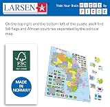 Larsen K13 Africa Political Map Jigsaw Puzzle 70 Piece Tray Frame English view 5