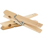 Laundry 360 Extra Large Wooden 100 Pack Clothespins