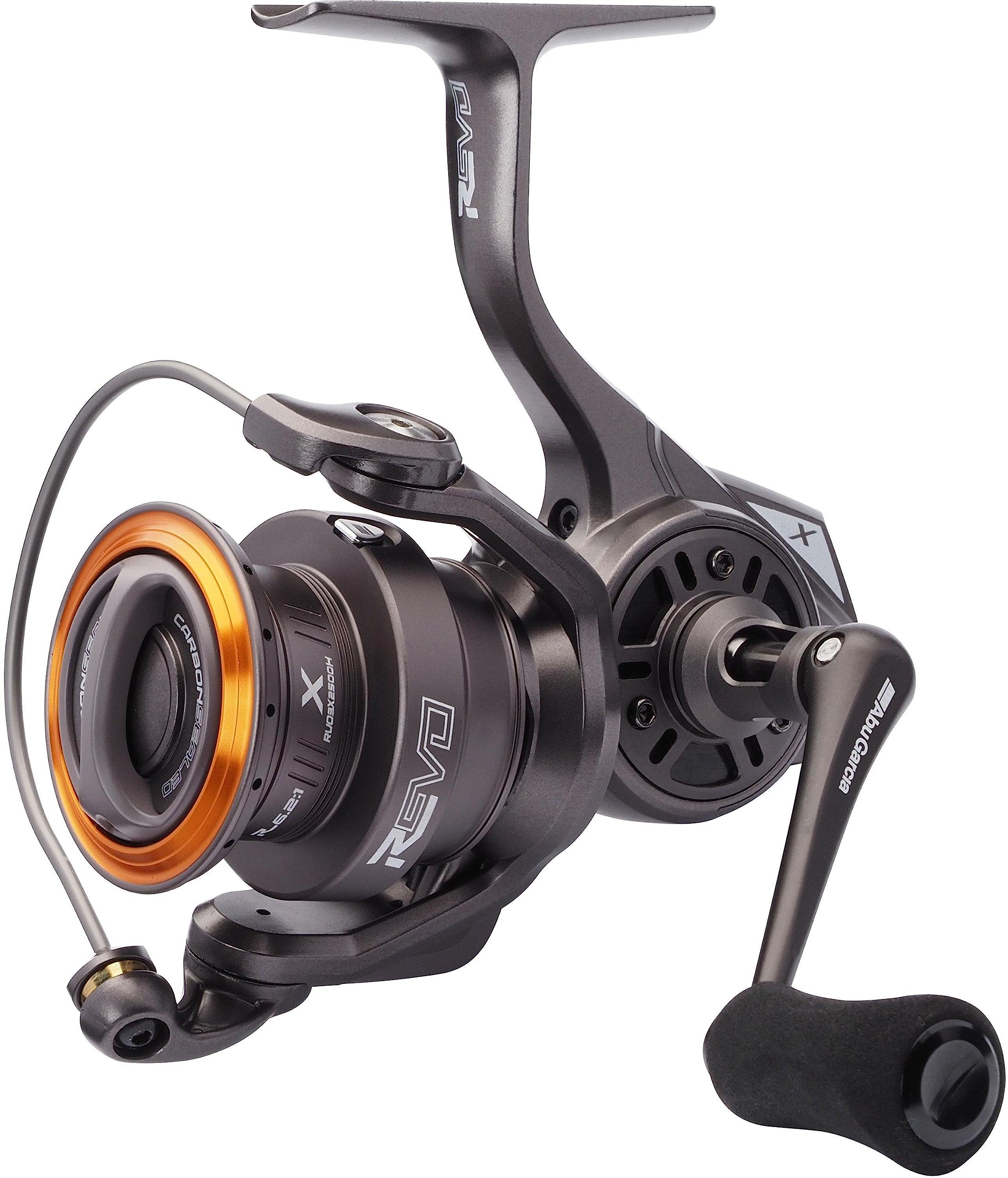 Abu Garcia Spinning Reel, Revo X Spinning Reels, Predator Fishing, Fresh water Angler, Perch, Pike, Zander, Grey, 6.2:1 Gear Ratio, Robust & Lightweight, 7+1 Bearing Count, 4000