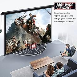 Aoxun 120" Motorized Projector Screen - Indoor and