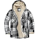 WINDFIT Women's Full Zip Fleece Flannel Jacket Plaid Sherpa Lined Jacket for Women