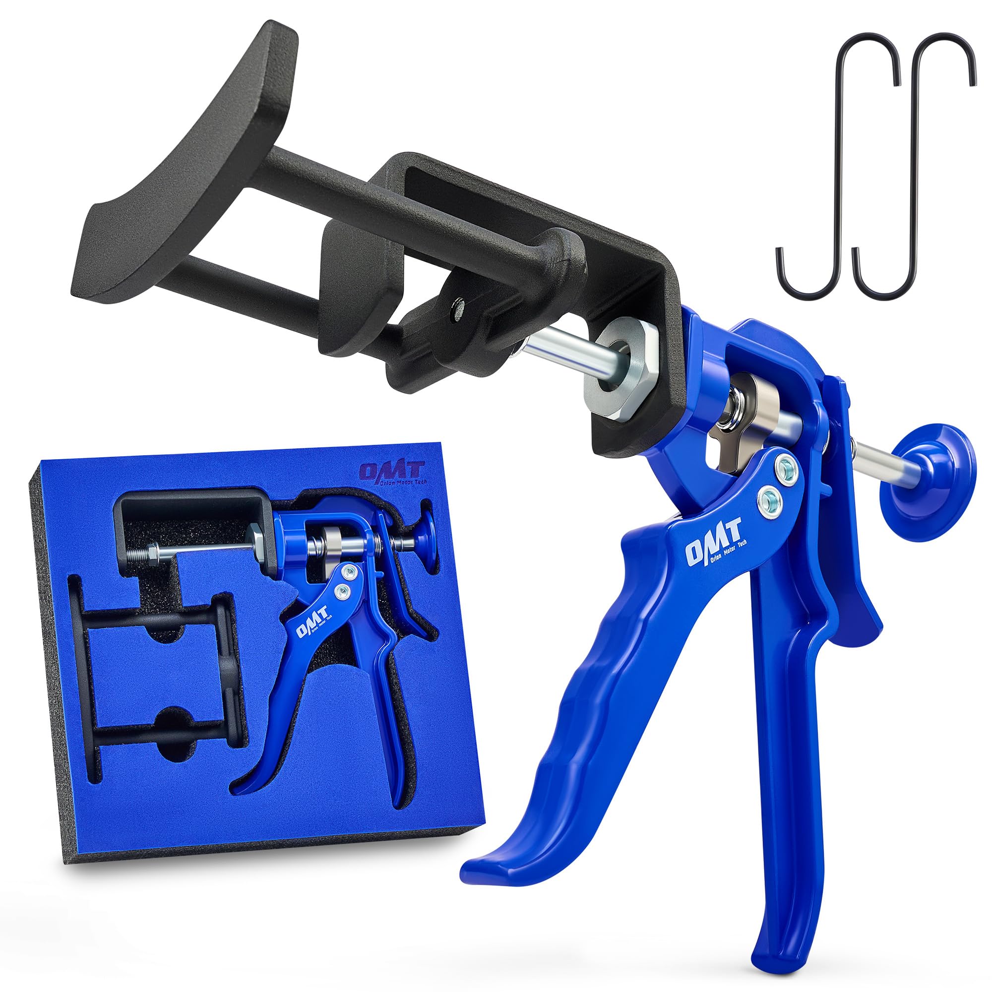 Photo 1 of Orion Motor Tech Dual Piston Brake Caliper Compressor, Heavy Duty Brake Caliper Compression Tool for Brake Pad Replacement, Disc Brake Caliper Piston Compressor Tool for Most Cars & Trucks