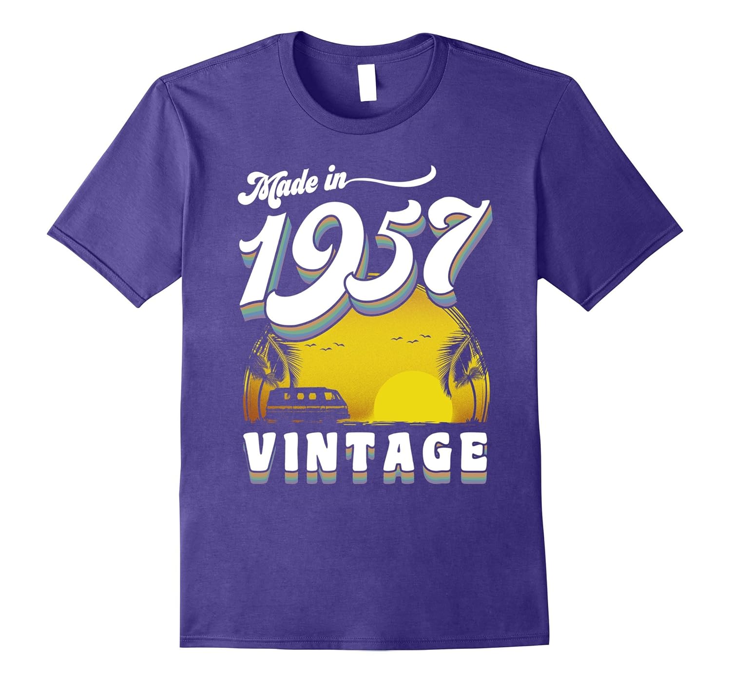 Made in 1957 Vintage 60th Birthday T-shirt-Rose