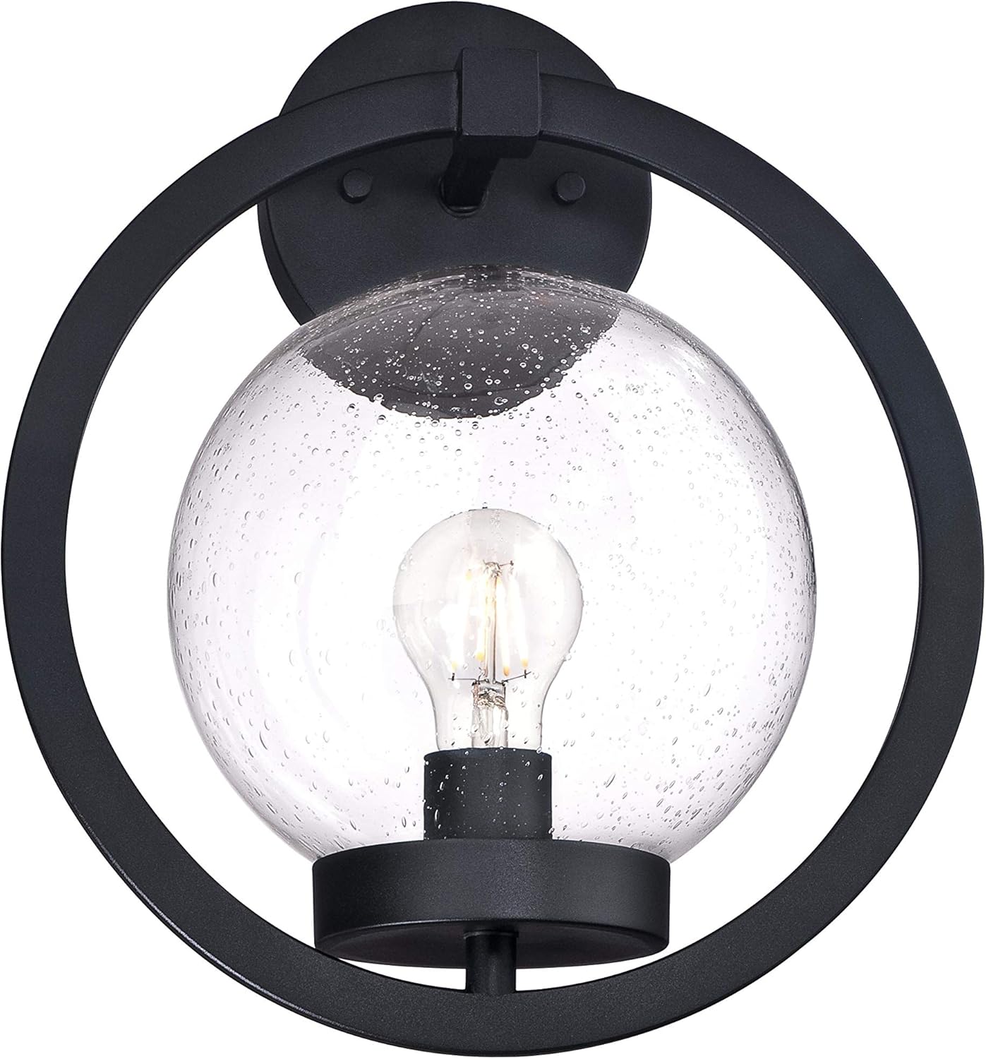 Westinghouse Lighting Palm Beach One-Light Outdoor Wall Fixture, Textured Black